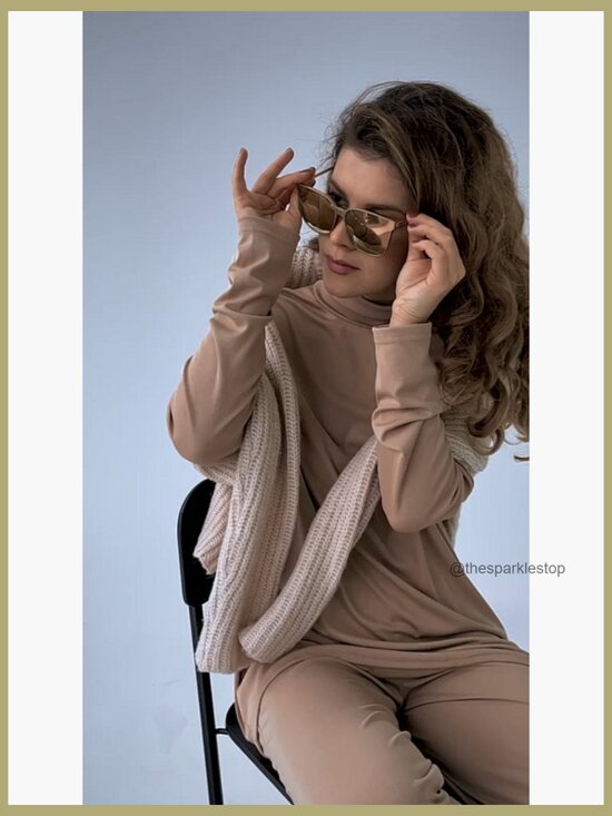 Oversized Polarized Sunglasses, Retro Square Mirrored Shades, Lightweight UV400 main image 6